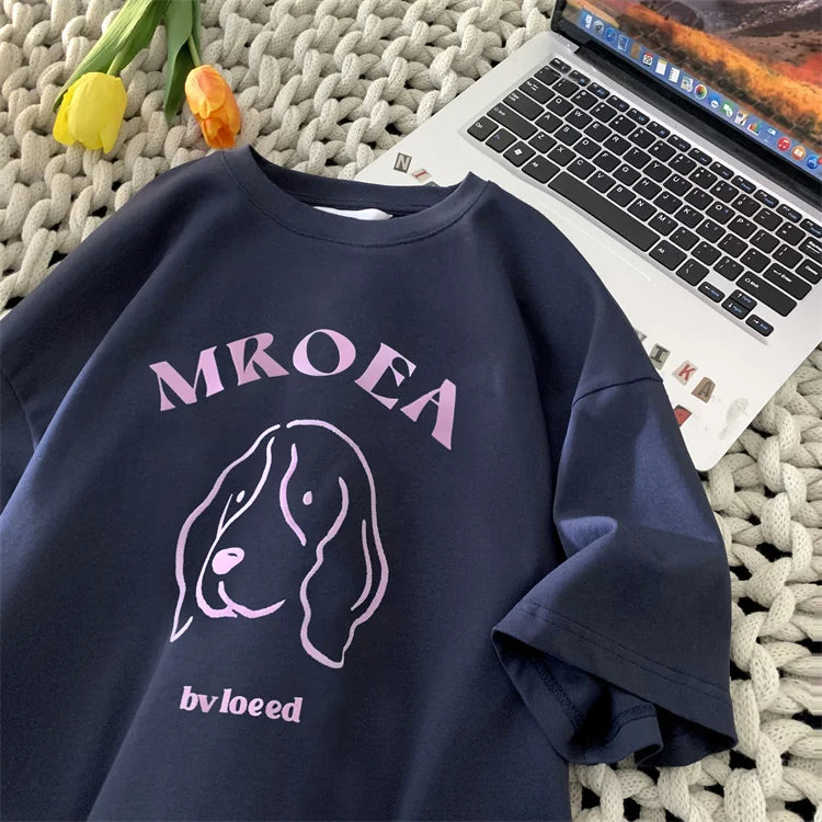 Anime Vintage print – Cartoon Graphic Tshirt Kawaii Oversized Tee Shirt Retro Cute