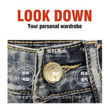 22 year denim shorts mens summer korean style printed korean style casual pants unique jeans style 1966