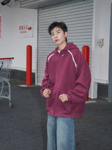 Heavy Weight American Hoodie Mens Spring Autumn 2024 Color Blocking Lo