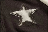 bold graphic pullover, layered streetwear look, soft knit pullover with flame design, y2k fashion statement