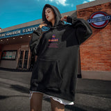 High Street Graffiti Graphic Hoodie Mens Loose Fleece Hoodies Harajuku