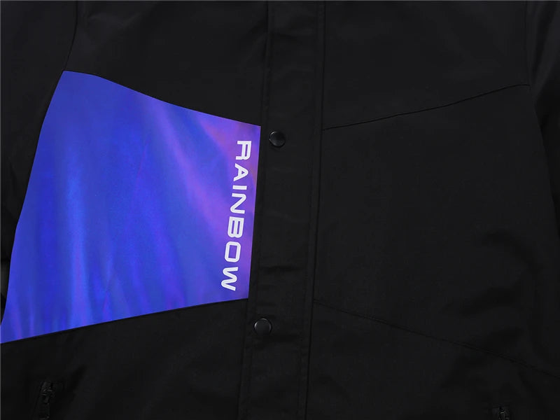 Graffiti urban quilted streetwear bomber windbreaker