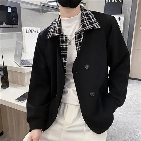 2023 Autumn New Light Luxury Fashion Comfortable Jacket Men Jacket Casual Top Boutique Clothing Simple Style ClothesforTeenagers