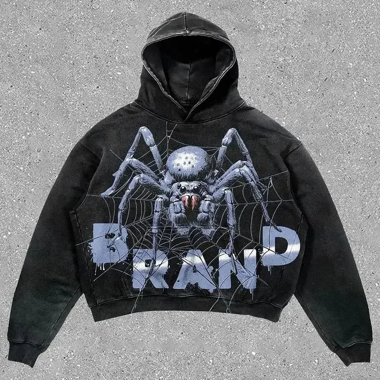 Harajuku Oversized Gothic Letter Print Hoodies Women Streetwear Sweats