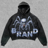 Harajuku Oversized Gothic Dragon Print Hoodies Women Hoodie Streetwear