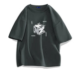 Trapwear Angelcore design – 2024 New Cube Graphic Print T Shirts For Men Personality Fas