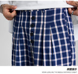 men women american streetwear fashion loose plaid wide leg straight pant boyfriend button down sports casual pants trousers unique default style 1438