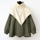 Waist Mid Length Windbreaker 2024 New Korean Style New High End Womens