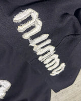 2024 Y2K Street Fashion Loose Hoodie Retro Letter Embroidery Oversized