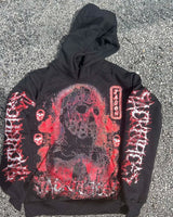 2023 New American Gothic Letter Print Oversized Hoodie Mens Y2K Retro