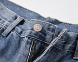 street wear washed hole destroyed skinny jeans denim hip hop blue cylinder male casual slim jeans pants ripped denim trousers unique jeans style 260