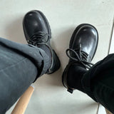 Genuine Leather Increasing Rubber Foam Sole Lightweight Derby Shoes Men Streetwear Fashion Real Cow Leather High Heels Shoes