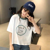 Y2k Tribal flame – Short Short Sleeved T Shirt For Female Students New Korean S