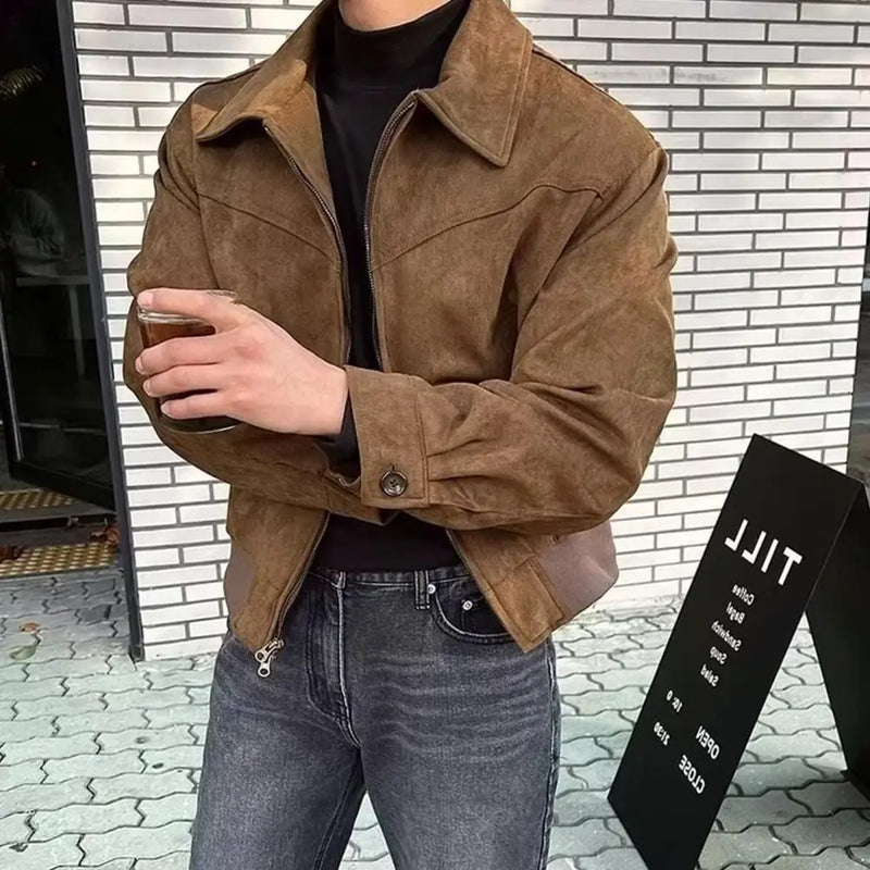 leather panel jacket, streetwear for men, men's streetwear fashion, oversized urban jacket, high quality cold-weather coat