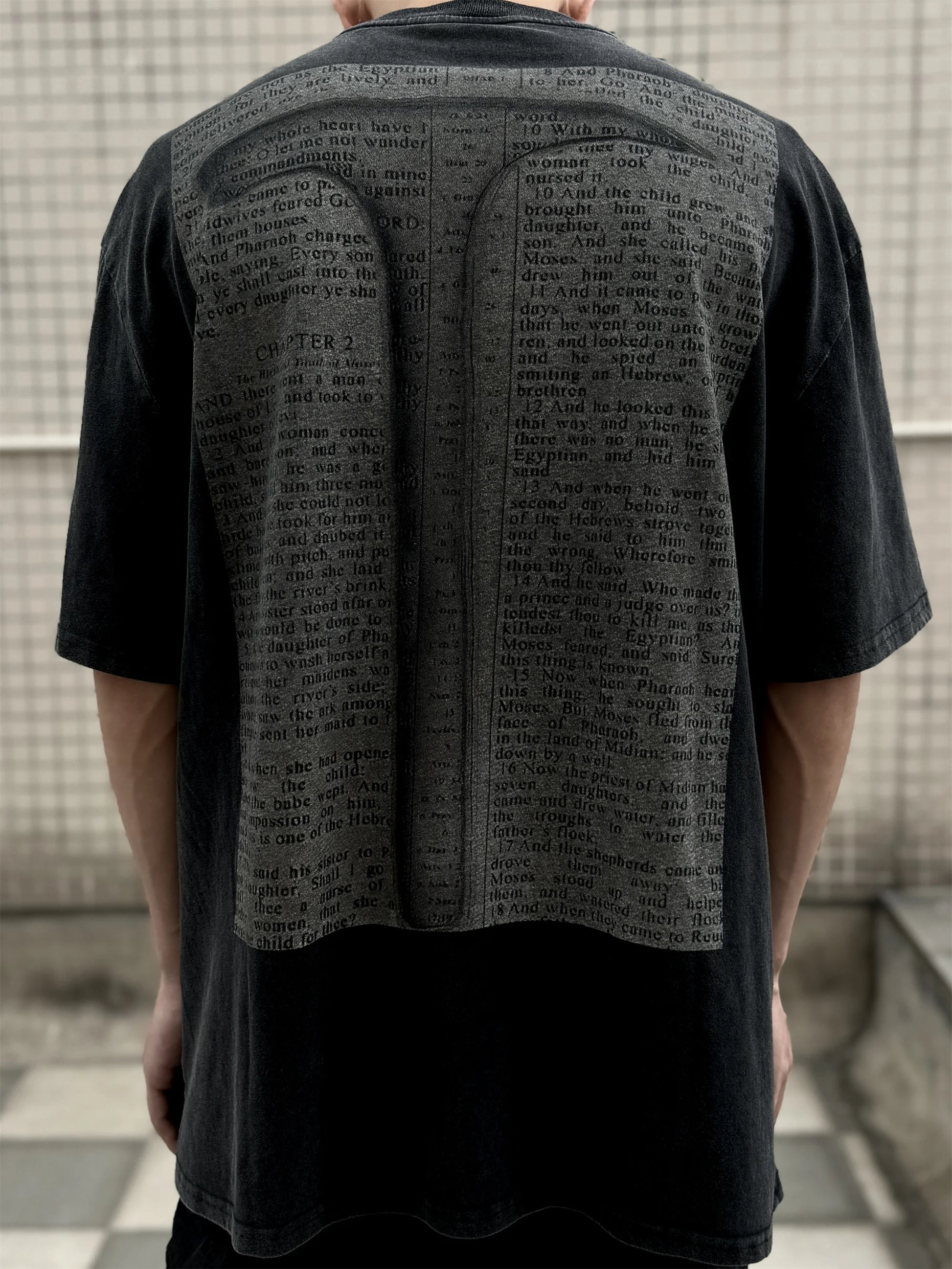 Y2K streetwear top featuring 2024 vintage retro film picture print streetwear high street casual cotton tops t shirt for summer