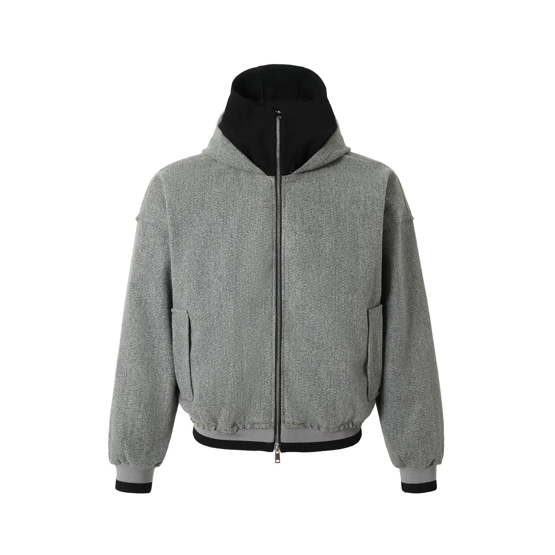 zip-up streetwear coat, 2025 outerwear trend, men's streetwear fashion, oversized urban jacket, high quality cold-weather coa
