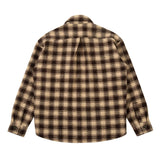 Side Split Irregualr Hem Color Match Plaid Long leeve Shirts Men's Autumn Pockets Streetwear Oversized Checkered Top Tees