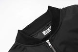 techwear zip bomber, urban fashion, for men, fall streetwear outfit, oversized style, layered fashion, modern aesthetic, graphic detail