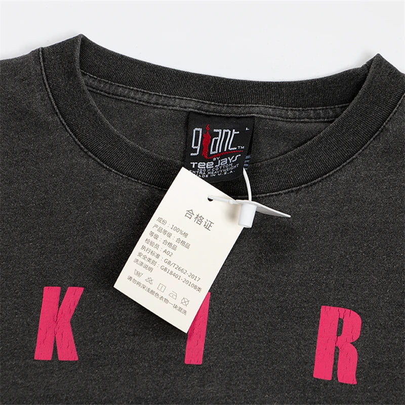 Vaporwave Aesthetic print tee – 2024 Summer New High Street Graphic T Shirts Men Japanese Vi