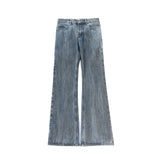 bamboo joint dirty dyed micro flared jeans for men streetwear washed pantalon homme boom cut denim trousers y2k baggy cargos unique cargo style 5861