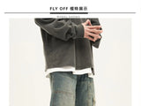 american high street trendy men and women trendy personalized straight tube washed jeans couple loose retro casual pants y2k unique jeans style 7