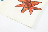 24SS Vintage Retro Starfish Direct Print High-Street Casual Beach Style Quality Short Sleeve Shirt