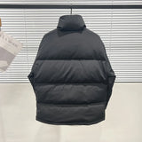 2023 Winter Men's Thickened Down Jacket New Style Vertical Collar Ribbon Stitching Jacket