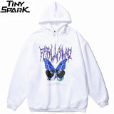 Men Hip Hop Hoodie Sweatshirt Butterfly Streetwear Harajuku Hoodie Pul