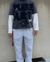 Cyberpunk Graphic tee – High Street Trendy Brand Fashion Letter Embroidery Splicing