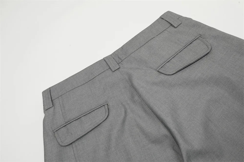 men women american streetwear fashion loose casual vibe hip hop cleanfit wide leg suit pant boyfriend harem pants trousers unique default style 2074