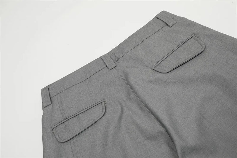 men women american streetwear fashion loose casual vibe hip hop cleanfit wide leg suit pant boyfriend harem pants trousers unique default style 2074