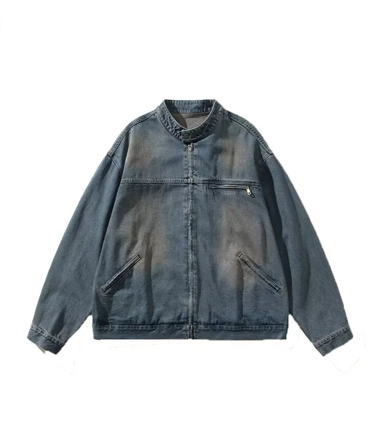 grunge street bomber, modern fit for men, oversized fit