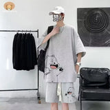 Trapwear Graphic tee – Summer Man Tracksuit Japan Cartoon Streetwear Hip Hop Rock C