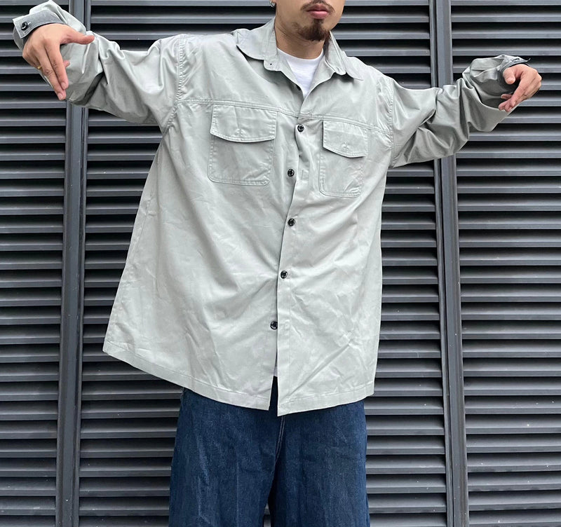 Hip Hop Streetwear Shirts Harajuku Retro Printed New Casual Long Sleeve Single Breasted Shirts for Men Loose Tops Cargo Shirt