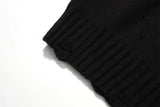leather varsity streetwear knit with bold stitching, fall/winter pullover for urban outfits, men’s streetwear clothing piece 