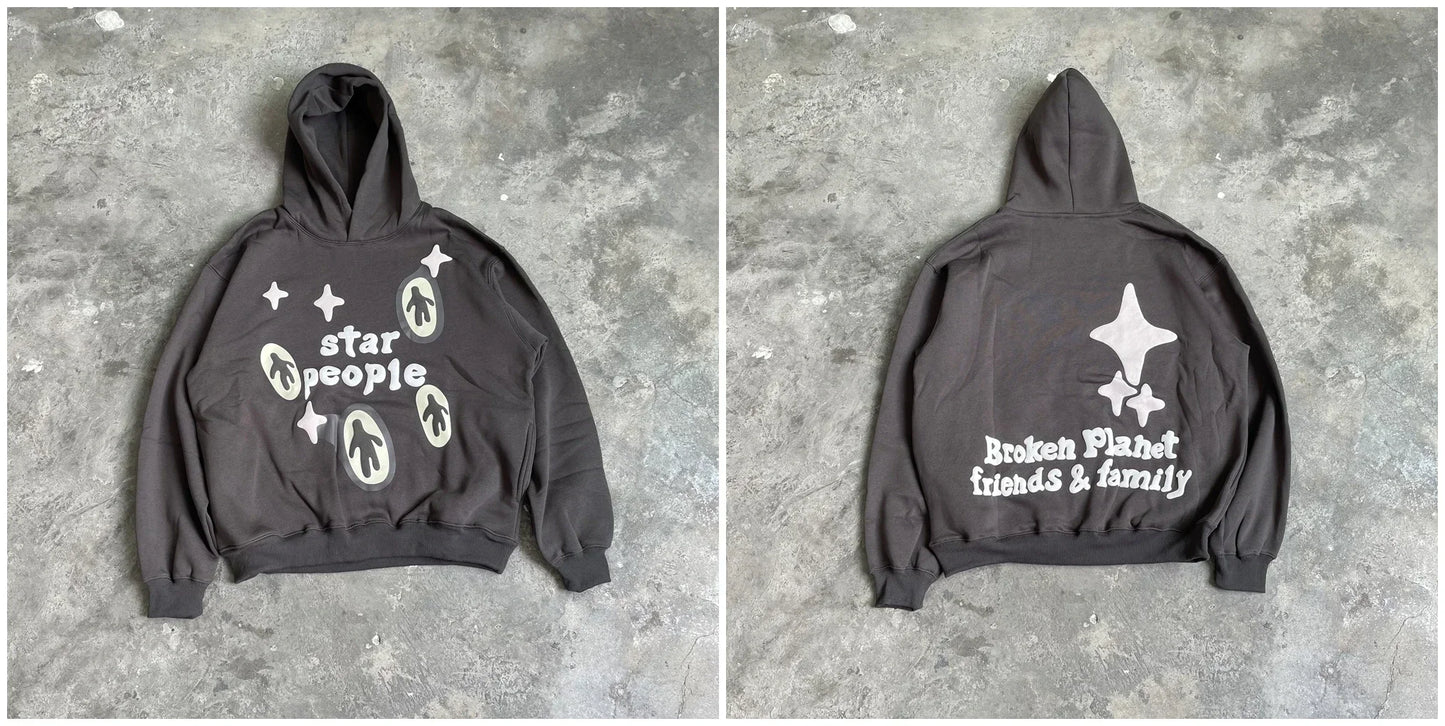 Retro Oversized Sportswear Fashionable Luxury Brand Revived King Print