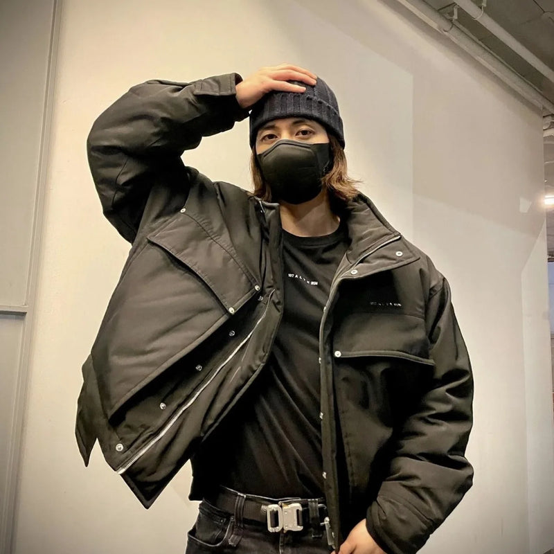 new luxury 2023 men alyx 1017 9sm bomber pockets varsity puffers coats jackets down cotton warm winter thicken 448 nan street - variant style eb3069 for streetwear fashion
