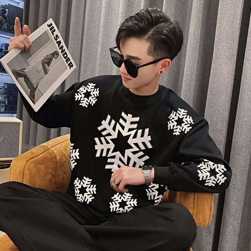 minimalist knit jumper, daily wear essential, trendy urban fashion top for men, layered streetwear look