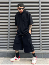 men casual sweatpant elastic waist streetwear track drawstring capris pants new fashion loose trousers hip hop baggy joggers casual joggers