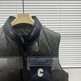 2023 Winter New Men's Down Jacket Men's Thickened Stitching Collar Down Vest Men's