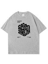 Cyberpunk Crying character – Summer High Street Cube Letter Printed T Shirt Men Casual Lo