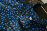 New 2021 Men 3D luxurious Wave point Polka dots Print Fashion Silk Casual Shirts Shirt high Pocket Long-sleeves S 2XL #A160