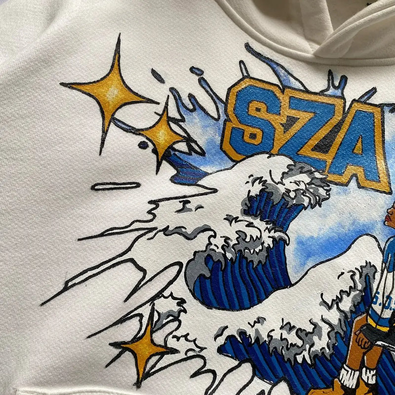 Autumn And Winter Fashion Sportswear Luxury Brand Sza Letter Hooded Me
