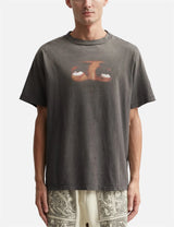 Summer Retro VINTAGE Eye Pattern Printed High-Street Wear Casual Loose Quality T-Shirt Tops For Men