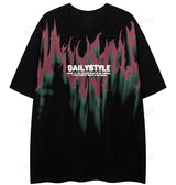 Y2k Chrome logo – Men Short Sleeve T Shirts Thorn Letter Print Tshirt High Str