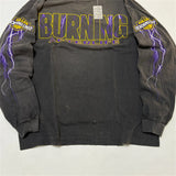 Baggy Y2K hoodie with graffiti heart and playful font
