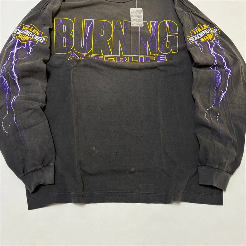 Baggy Y2K hoodie with graffiti heart and playful font