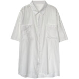 2023 Summer New Fashion Simple Style Loose Short-sleeved Fashion Shirts Men Tops Trendy All-match Short-sleeved BoutiqueClothing