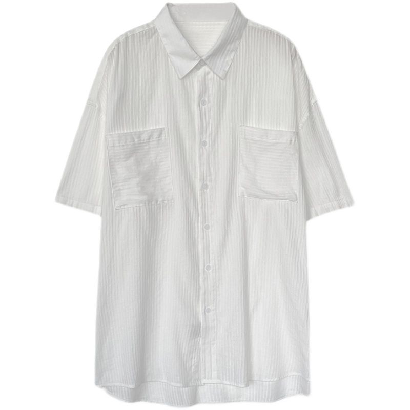 2023 Summer New Fashion Simple Style Loose Short-sleeved Fashion Shirts Men Tops Trendy All-match Short-sleeved BoutiqueClothing