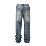 distressed frayed hole washed baggy jeans pants unisex pantalones hombre streetwear y2k straight casual denim trousers oversized unique jeans style 5884